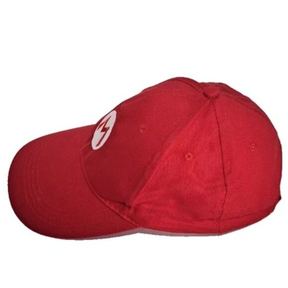 NWOT Adult Super Mario Baseball Hat Red Embroidered Logo Cap Adjustable Strap - Picture 5 of 6